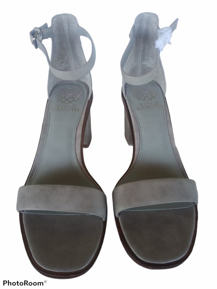 NEW!!! Vince Camuto Ankle Strap Sandal in Stones Throw Grey Women's Size… - Picture 4 of 15